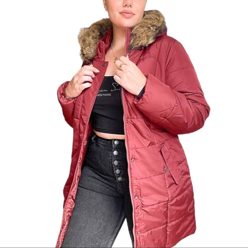 ASOS (Junarose) Faux fur trim parka NWT - Picture 16 of 17